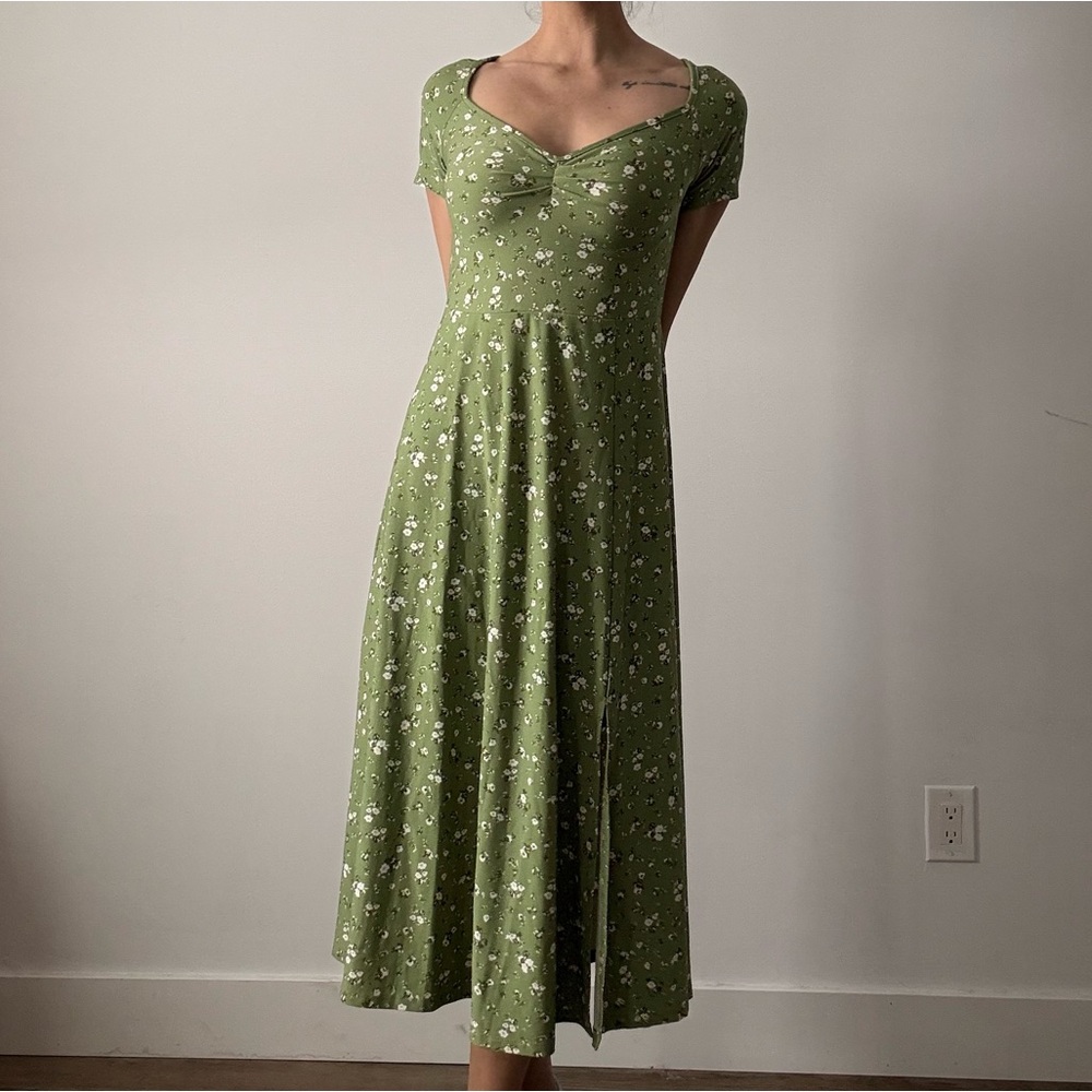 Ardene Green Floral Midi Dress